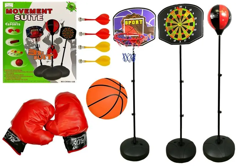3in1 Basketball Boxing Dart Set
