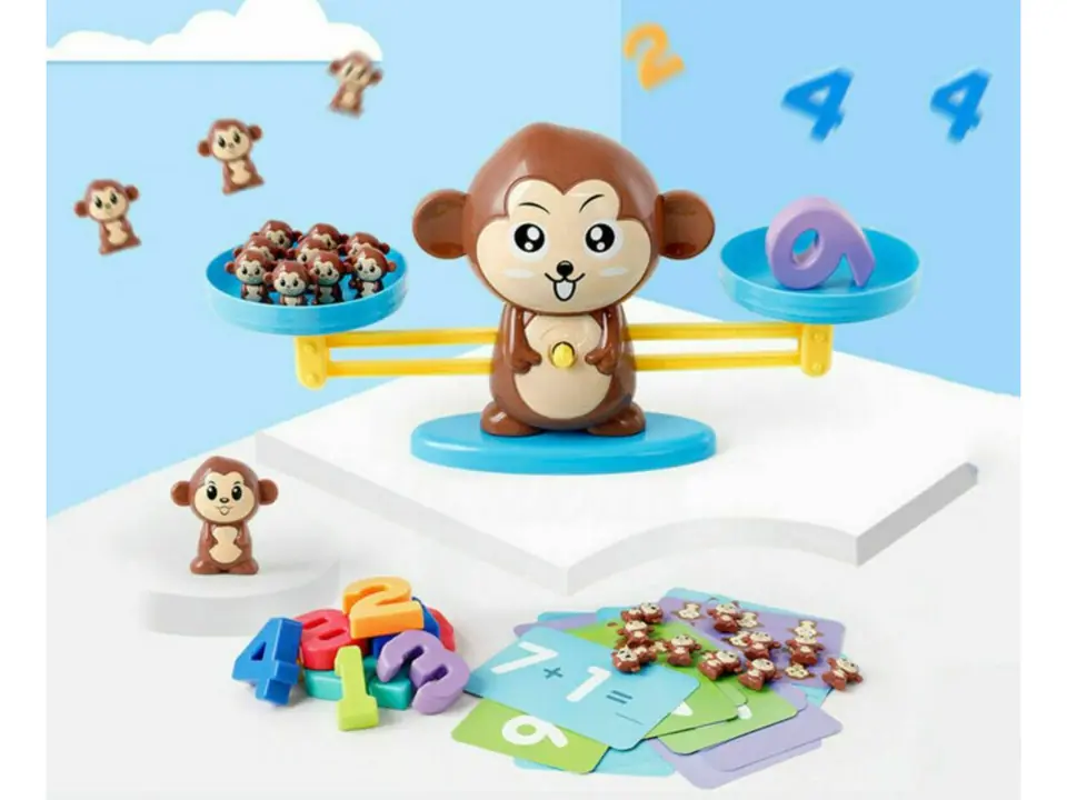 Game Learning to Count - Balance Weighing Pan Monkey - Monkey Balance