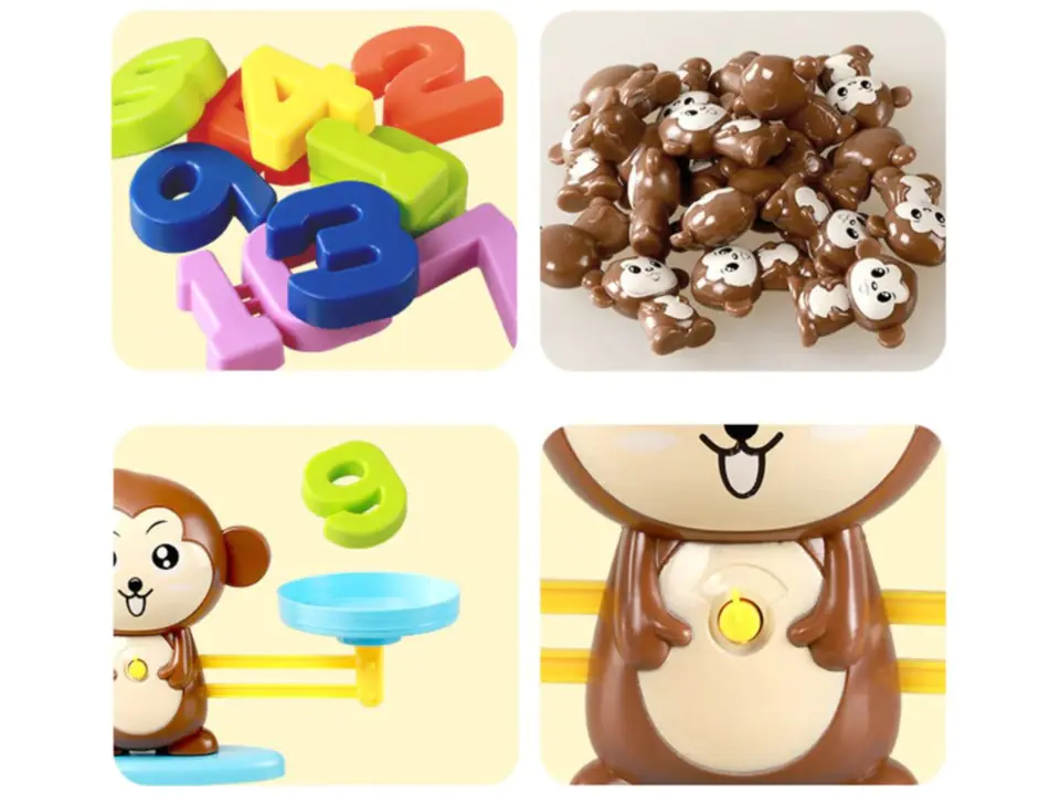 Game Learning to Count - Balance Weighing Pan Monkey - Monkey Balance