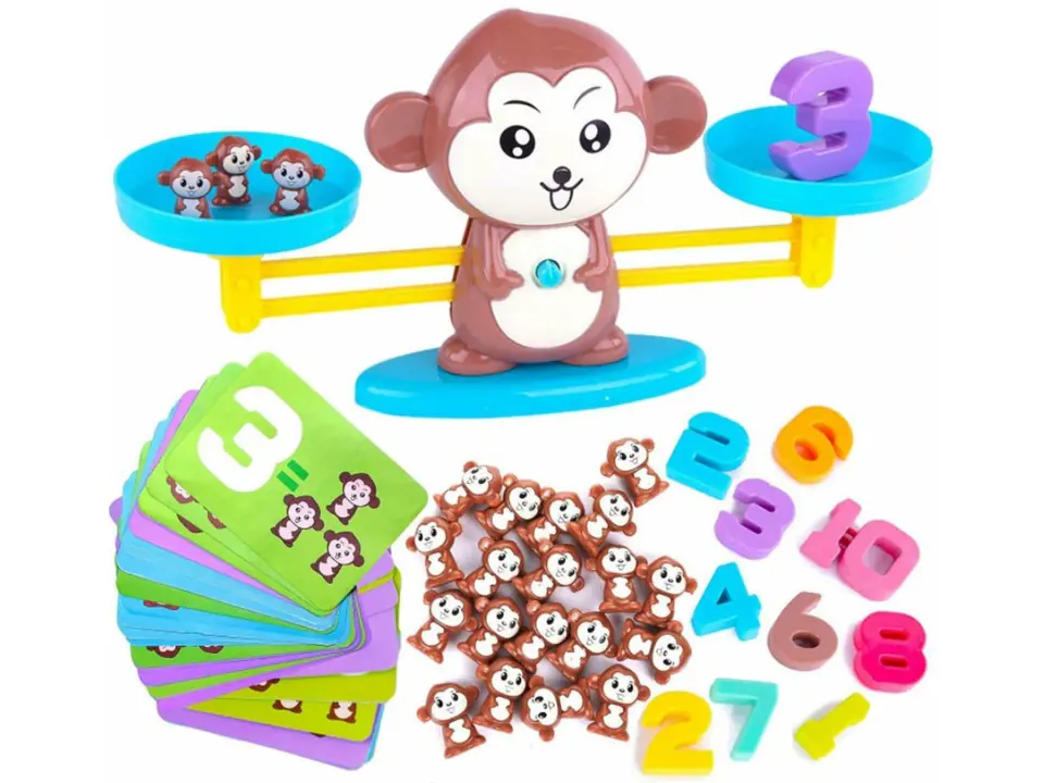 Game Learning to Count - Balance Weighing Pan Monkey - Monkey Balance