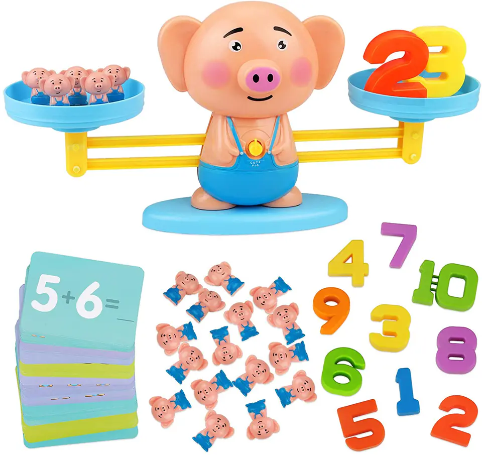 Game Learning to Count - Balance Weighing Pig - Piggy Balance