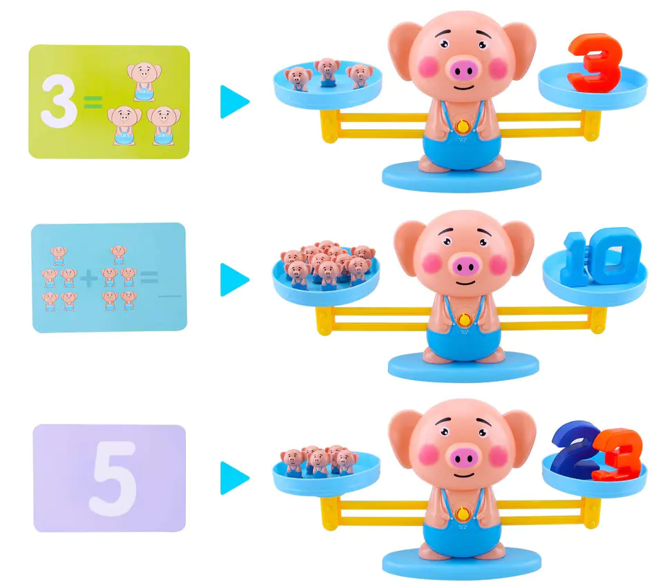 Game Learning to Count - Balance Weighing Pig - Piggy Balance