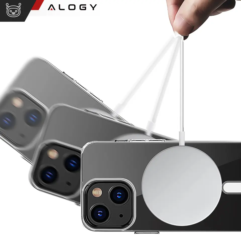Etui do iPhone 15 Plus MagSafe obudowa Hybrid Case Cover Shock Clear Alogy Przezroczyste