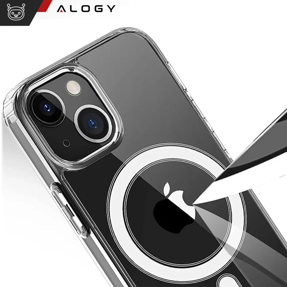 Etui do iPhone 15 Plus MagSafe obudowa Hybrid Case Cover Shock Clear Alogy Przezroczyste