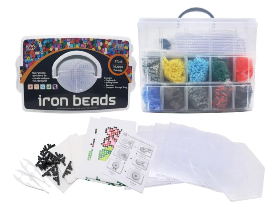Ironing machine, Ironing beads, Set of 16000 Elements