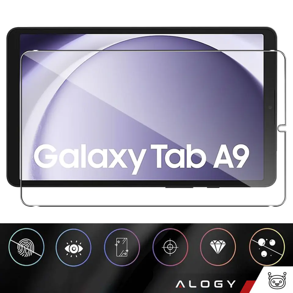 Szkło hartowane do Samsung Galaxy Tab A9 2023 8.7" 2gen X110 / X115 na ekran Alogy Screen Protector Pro+ 9H