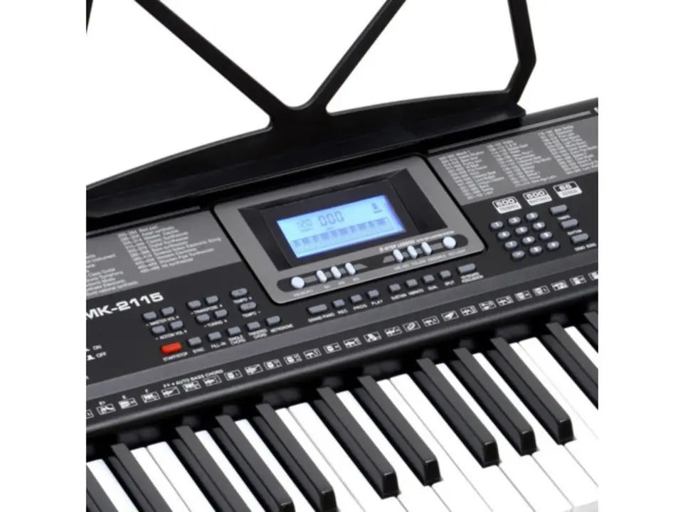 Mk-2115 Keyboard Organ, 61 Keys, Power Supply, Backlit Keys