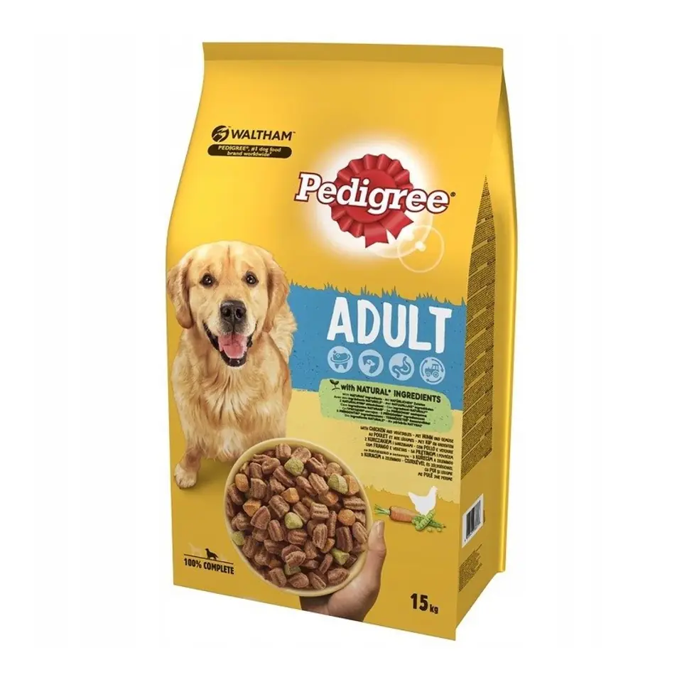 PEDIGREE Chicken with vegetables dry dog food 15 kg Wasserman.eu