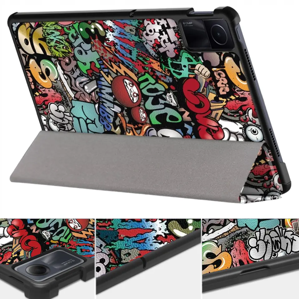 Etui do Xiaomi Redmi Pad SE 2023 11" Smart Case Cover z klapką obudowa futerał pokrowiec Graffiti