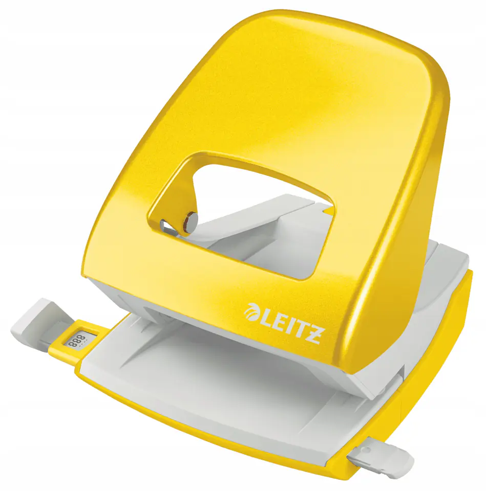 Dziurkacz 5008 LEITZ WOW metaliczny żółty 30k. 10 lat gwarancji 50081016