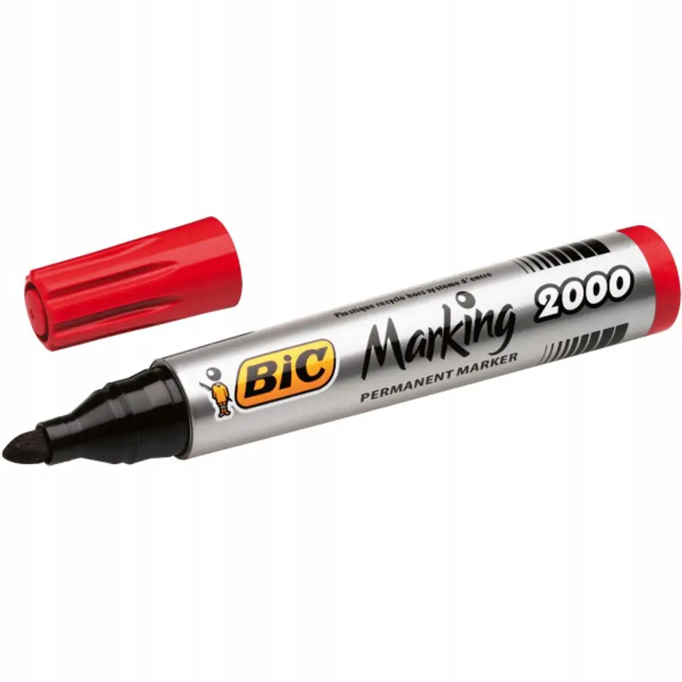 Marker BIC permanentny ECO 2000 mix 4 kolorów okrągła końcówka 8209112