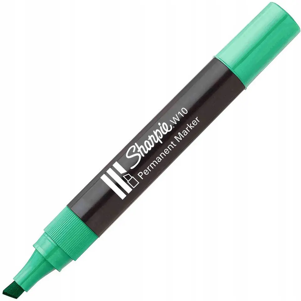 Marker permanentny W10 ścięty zielony S0192713 SHARPIE