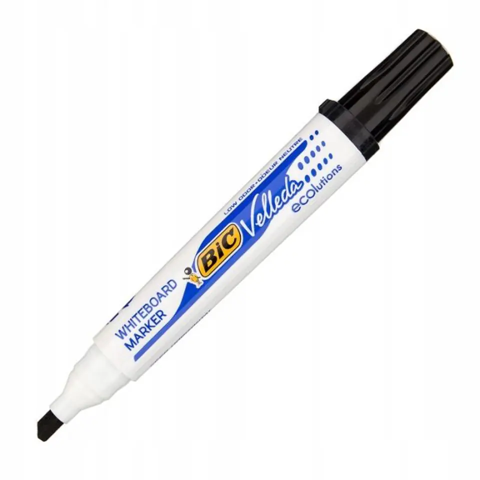 Marker VELLEDA 1751 suchościeralny czarny BIC ECO ścięta końcówka 904946