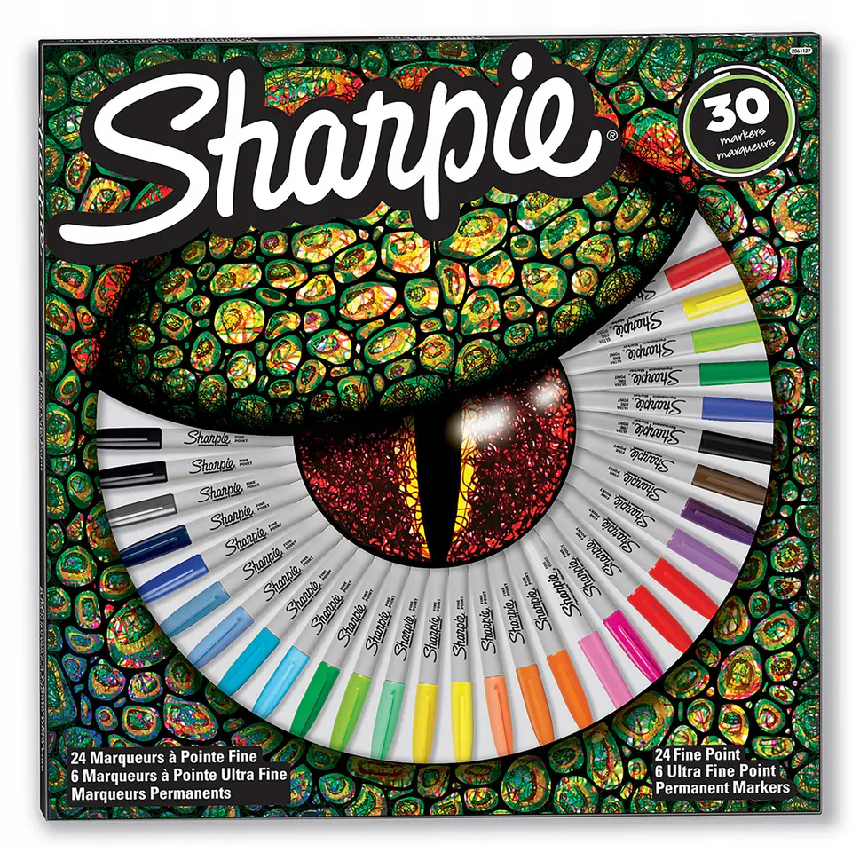 Markery permanentne SHARPIE zestaw EYE 30szt. mix kolorów 2061127