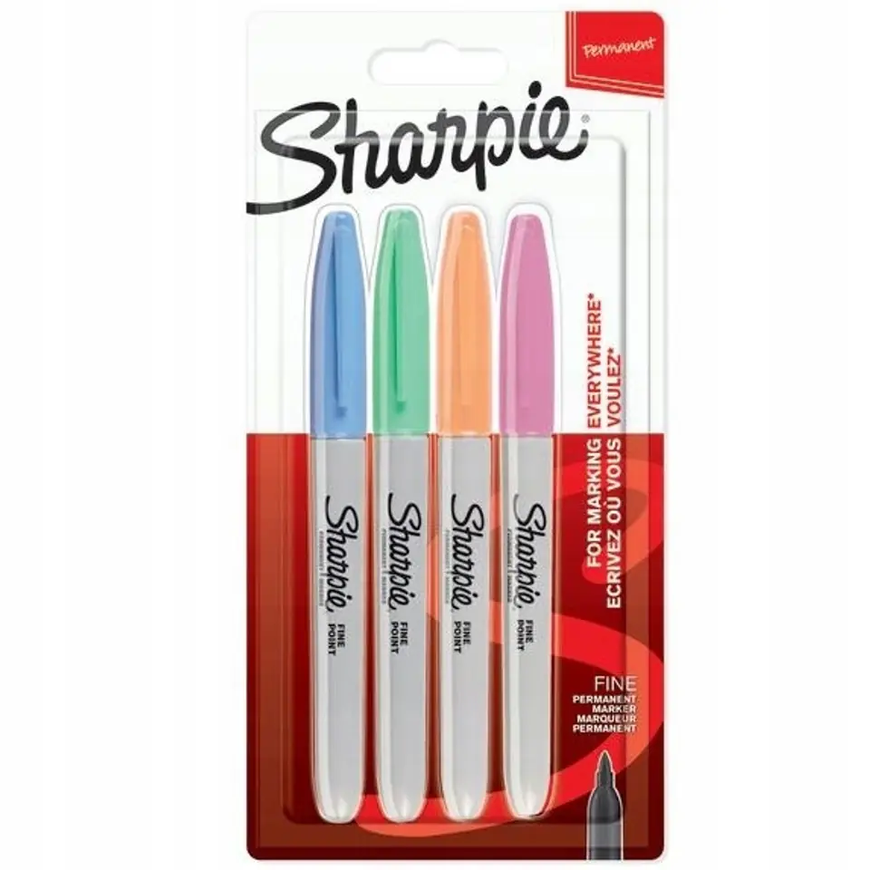 SHARPIE -zestaw markerów 4 szt pastelowe