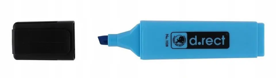 Zakreślacz D.RECT 1128 niebieski 121002