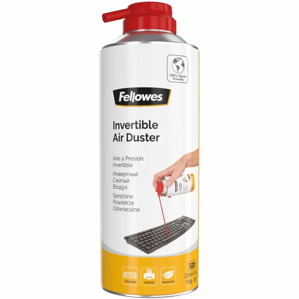 Sprężone powietrze FELLOWES 200ml bez HFC odwracalne 9974804