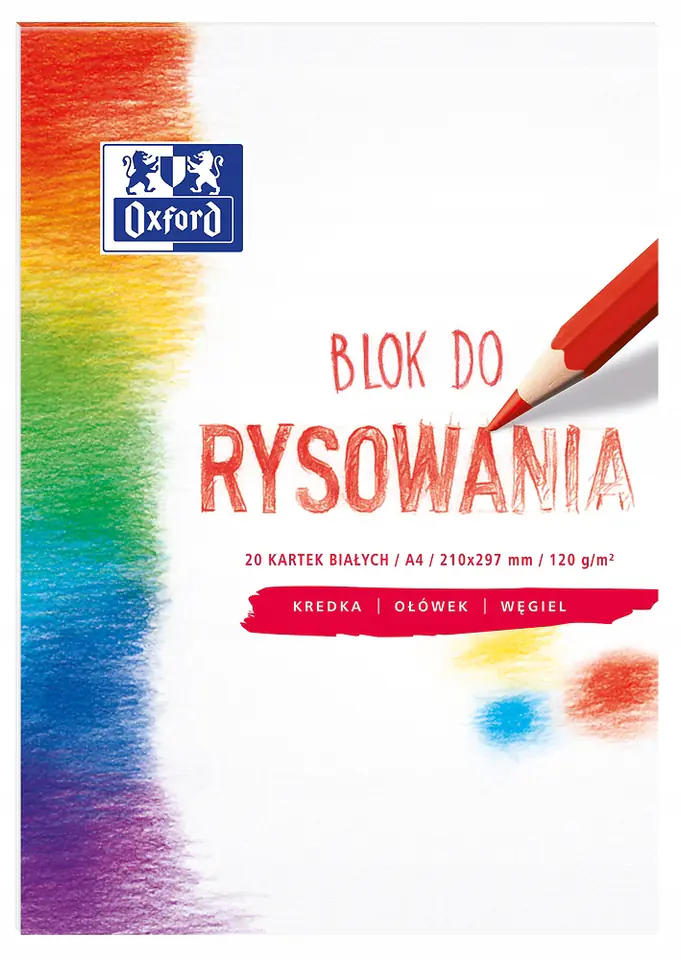 Blok rysunkowy A4 20k 120g biały 400093195 OXFORD