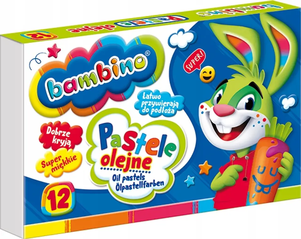 Pastele olejne BAMBINO 12 kolorów ST.MAJEWSKI