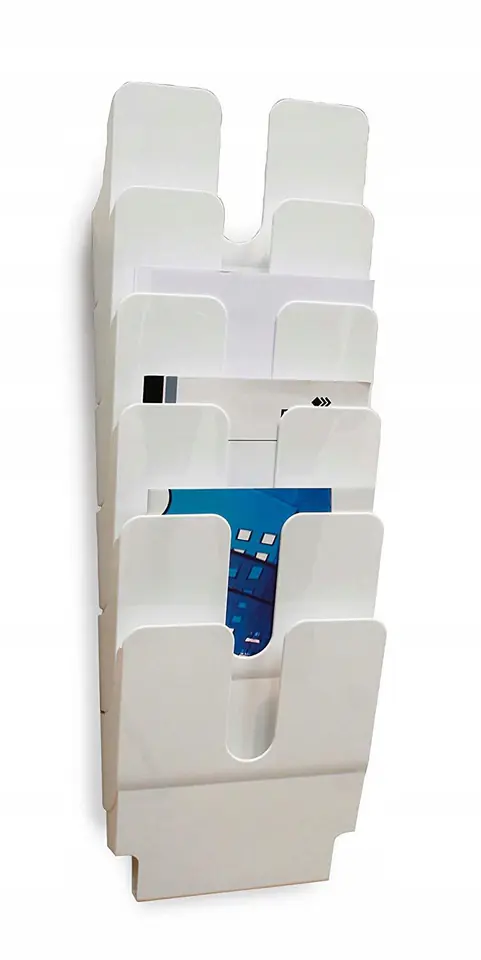Pojemnik na ulotki A4 pionowy biały FLEXIPLUS 6 1700008011 DURABLE