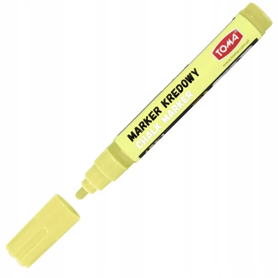 Marker kredowy końcówka 4.5mm żółty TO-292 72 TOMA