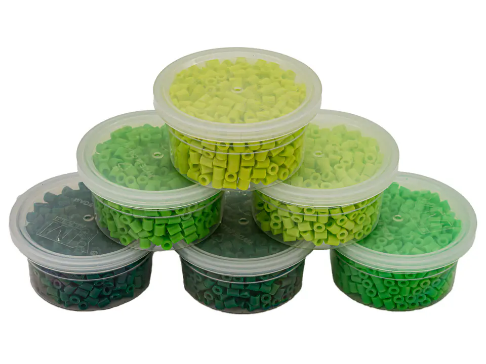 Ironing Beads 3000pcs, Ironing Machines, Ironing Machines, 6 Colors, Stock - SHADES OF GREEN