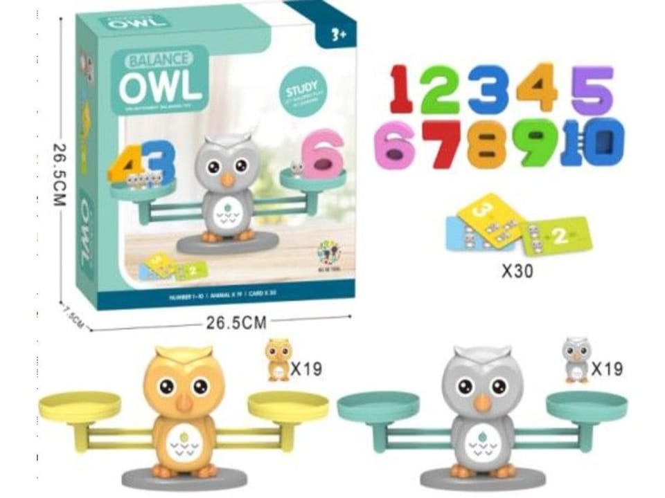 Game Learning to Count - Balance Weighing Pan Owl Owl - Owl Balance