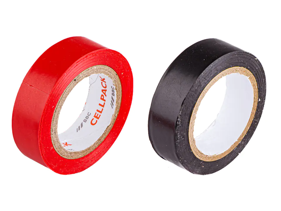 Insulating Tape, Waterproof, Electrical Insulating PVC 9m SET 2 Pieces Red & Black