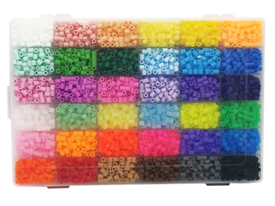 Ironing Beads 12000pcs, Ironing Machine, Supplementary Ironing Beads, ORGANIZER 36 Colors, Replenishment, Stock