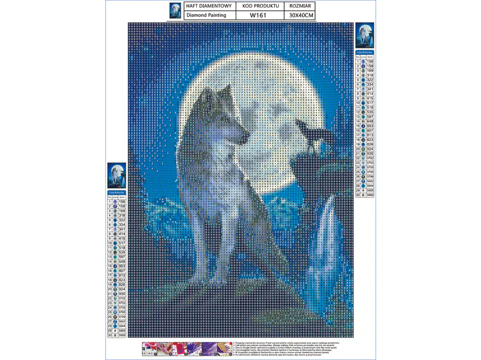 Diamond Embroidery, Painting, Diamond Mosaic Diamond Painting, WILK 30x40cm