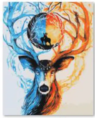 Diamond Embroidery, Painting, Diamond Mosaic Diamond Painting, DEER 30x40cm