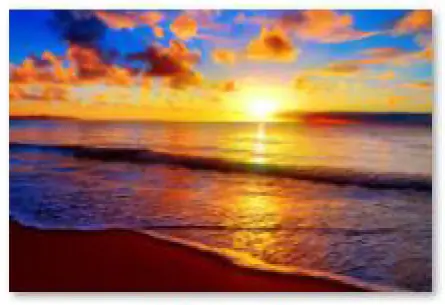 Haft Diamentowy, Obraz, Mozaika Diamentowa Diamond Painting, ZACHÓD SŁOŃCA - PLAŻA 40x30cm