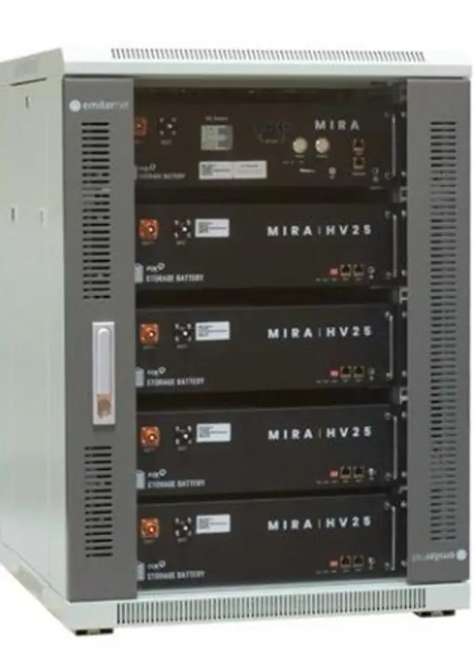 EmiterNet Free-standing frame cabinet for 5 battery modules, 16U, black ...