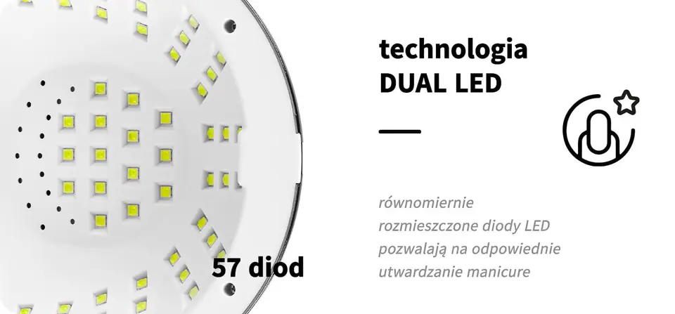 Lampa UV LED Glow YC57 Biała 268W
