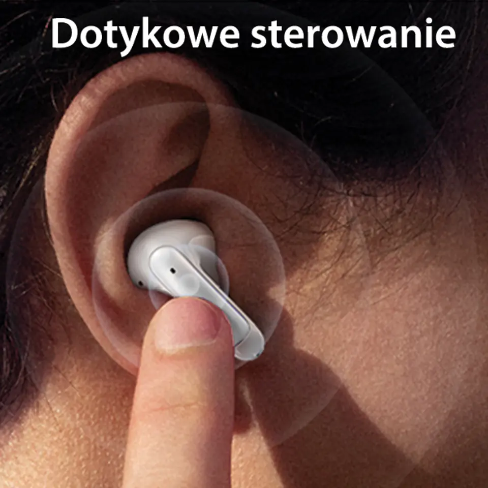 USAMS Słuchawki Bluetooth 5.3 TWS X-Don Series Dual mic ENC bezprzewodowe biały/white BHUXD02 (USAMS-XD18)