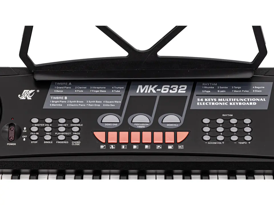 Keyboard Organ 54 Keys Power Supply Microphone MK-632