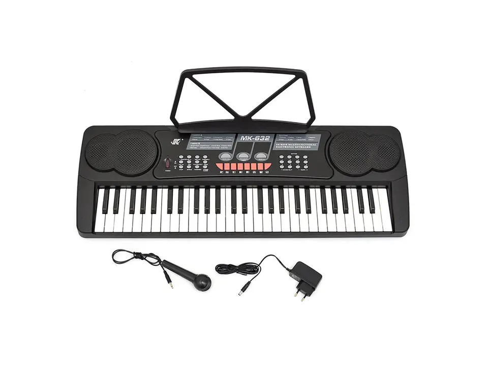 Keyboard Organ 54 Keys Power Supply Microphone MK-632