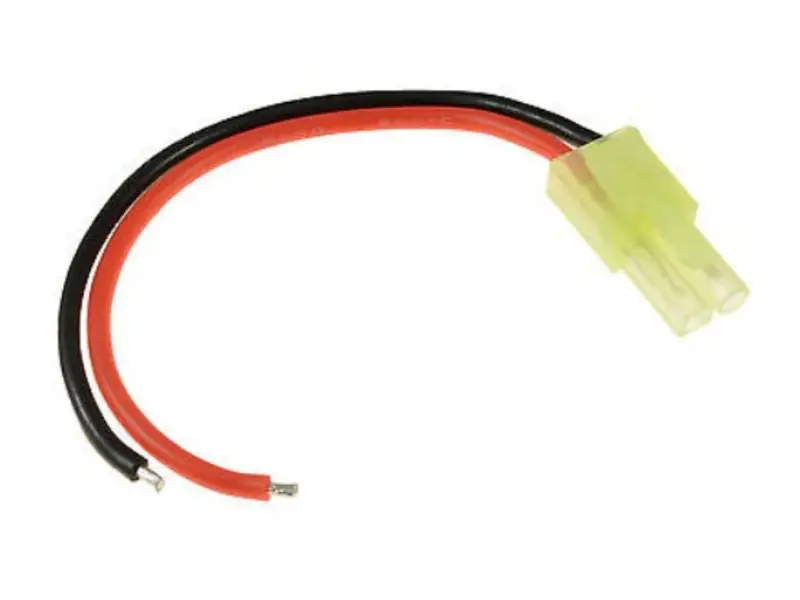 Mini Tamiya Plug with Cable - Male 100mm - (male) 16 AWG