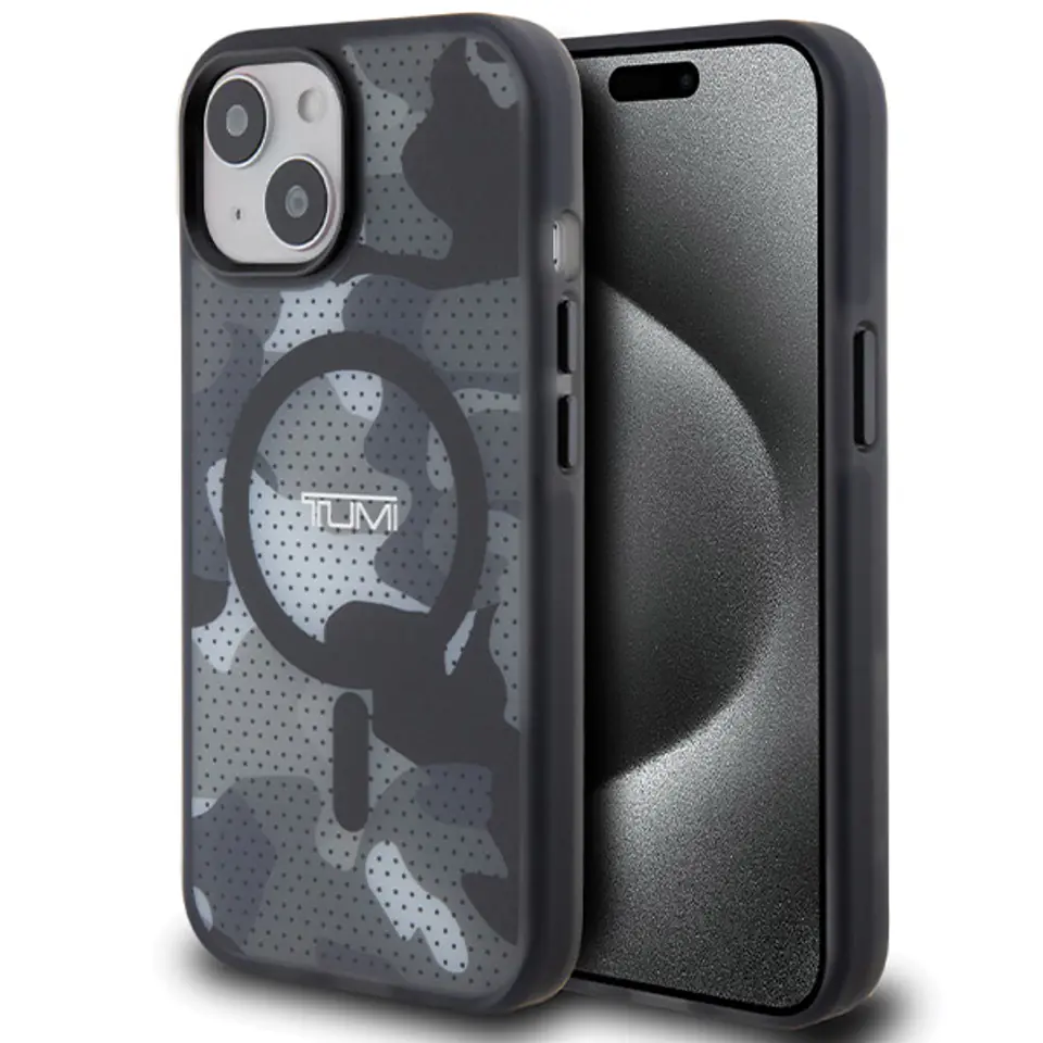 Tumi TUHMP15STCAMK iPhone 15 / 14 / 13 6.1" czarny/black hardcase Frosted Camo Print MagSafe