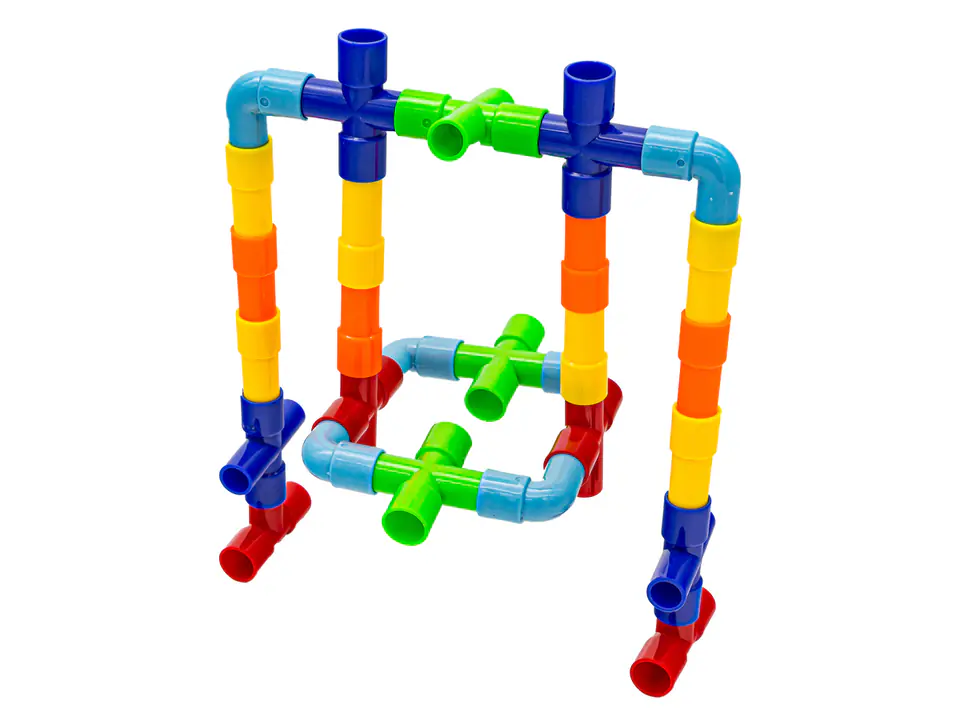 Blocks Construction Straws, Colorful Pipeline Pipe Tubes approx. 340 Elements