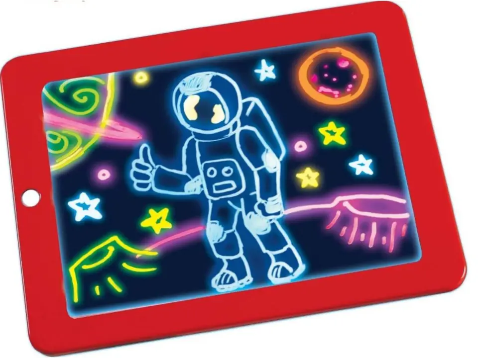 Whiteboard Light Painting Tablet With Stencils