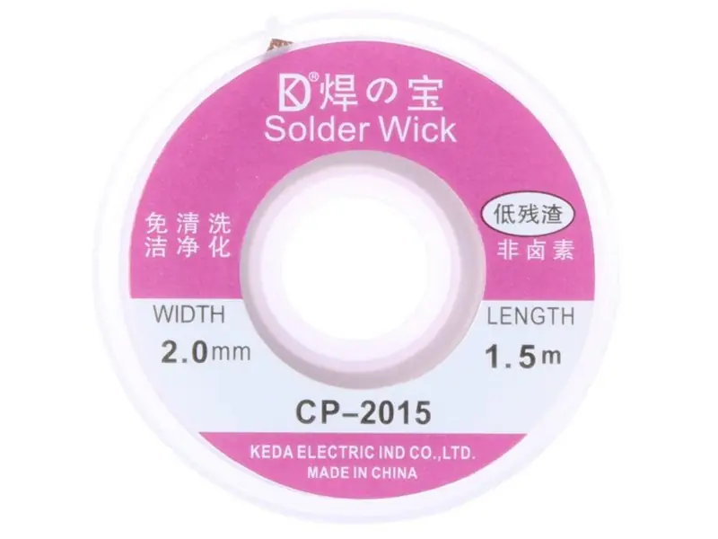 Braid, Suction Tape For Desoldering, Solder Wick 1,5m CP-2015