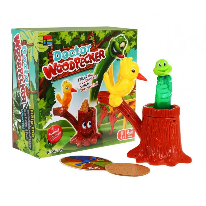 Game Doctor Woodpecker And Crazy Worm Catch the Worm