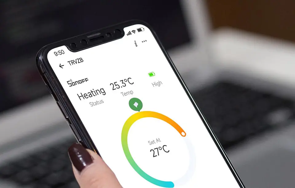 Inteligentna głowica termostatyczna Sonoff TRVZB Zigbee 3.0