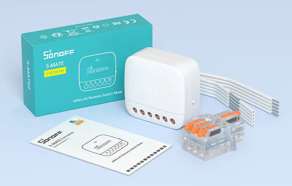 Inteligentny przełącznik WiFi Sonoff S-MATE2 (bez N)