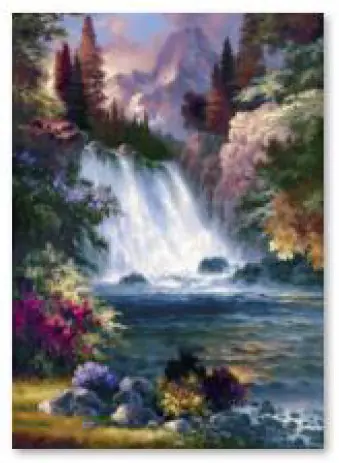 Haft Diamentowy, Obraz, Mozaika Diamentowa Diamond Painting, WODOSPAD 30x40cm