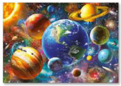 Haft Diamentowy, Obraz, Mozaika Diamentowa Diamond Painting, KOSMOS, UKŁAD SŁONECZNY 40x30cm