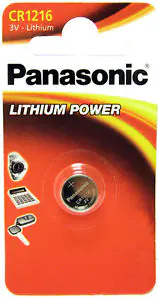 Lithium battery CR1216 3V