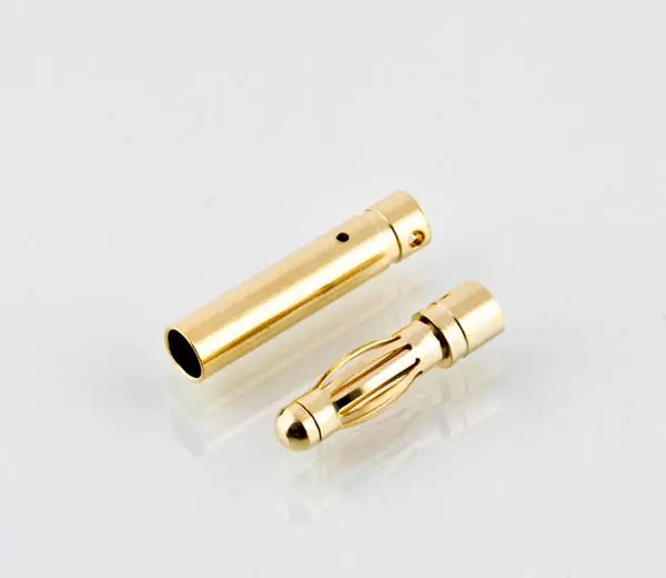 Banana connectors 4 mm (with notch)