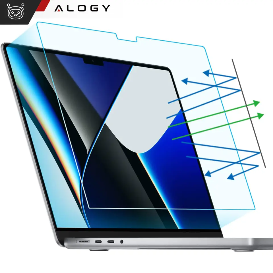 Folia ochronna Matowa na ekran do MacBook Air 15 2023 M2 A2941 15.3" Alogy Screen Protect Film z filtrem Anti Blue